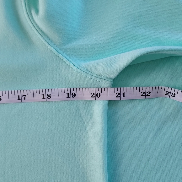 Blair, mint green (sea glass), size M, women's mock neck top - Picture 4 of 7